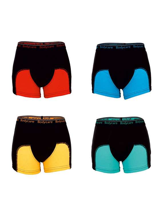 set of 4 multi colored cotton briefs