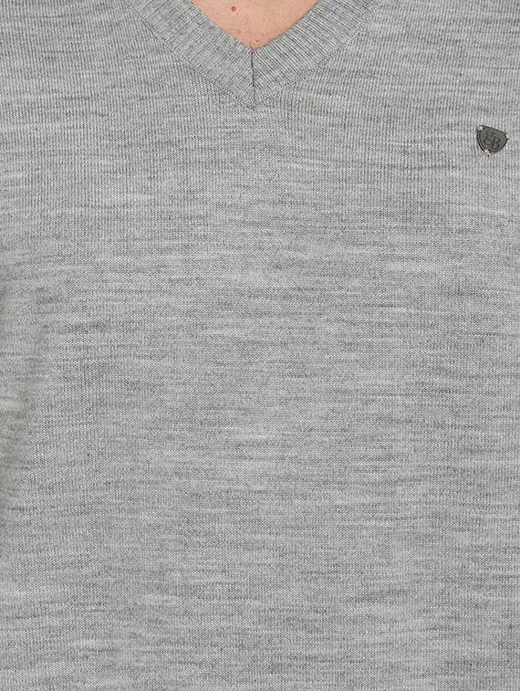 grey cotton pullover - 14404486 - Standard Image - 3