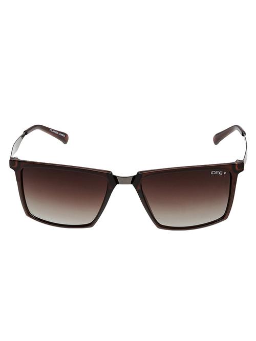 idee polarized square unisex sunglasses - (ids2234c3psg|55|brown gradient color) - 14410860 -  Standard Image - 0