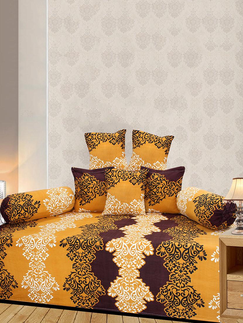 poly cotton 8 pcs diwan set - 14411487 -  Zoom Image - 0