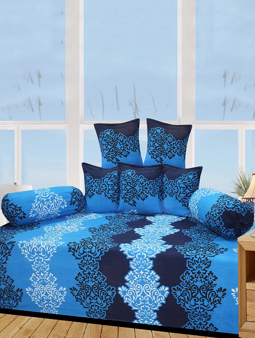 poly cotton 8 pcs diwan set - 14411489 -  Zoom Image - 0