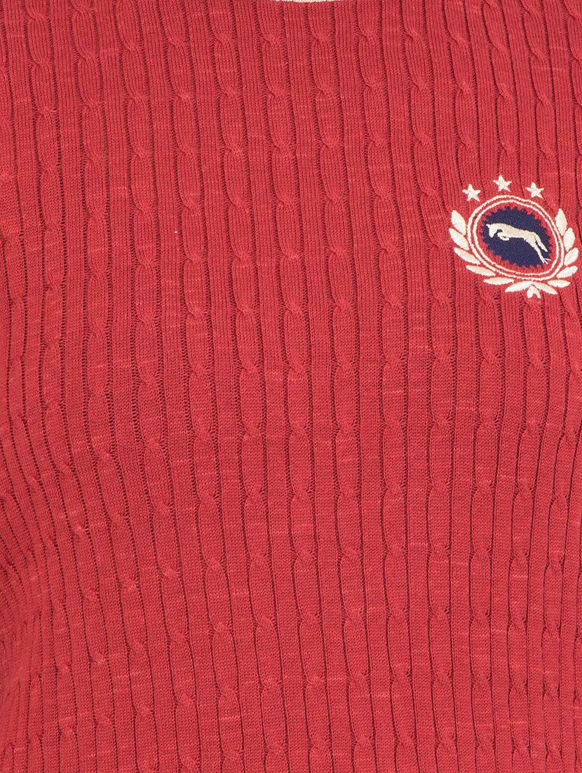 red cotton pullover - 14415723 - Standard Image - 3
