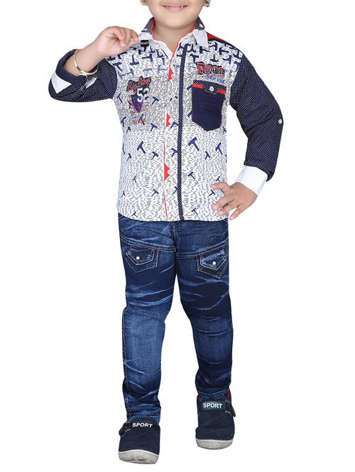 blue cotton full length set - 14416368 -  Standard Image - 0