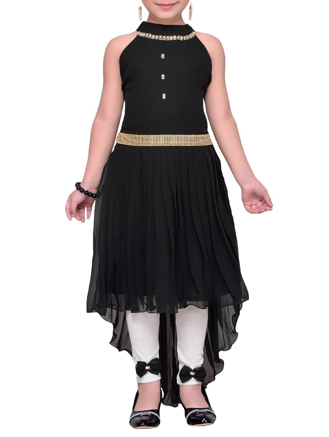 black georgette tunic set - 14417475 - Zoom Image - 0