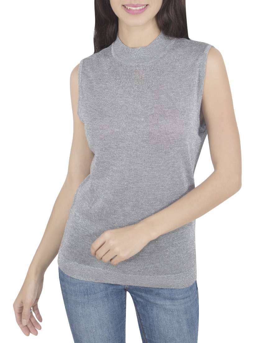grey viscose casual pullover - 14419587 -  Zoom Image - 0
