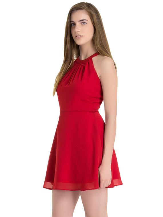 Red Halter Dress