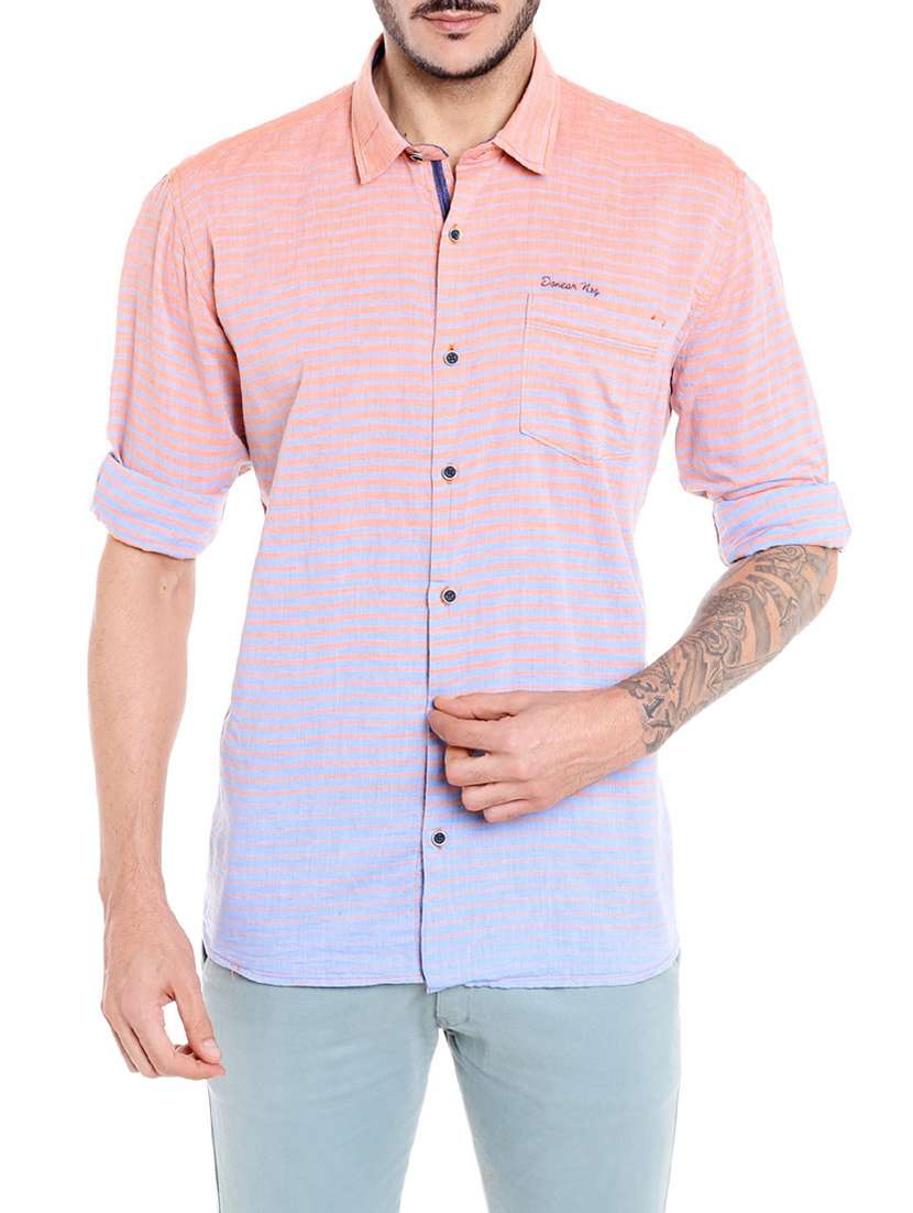 pink cotton casual shirt