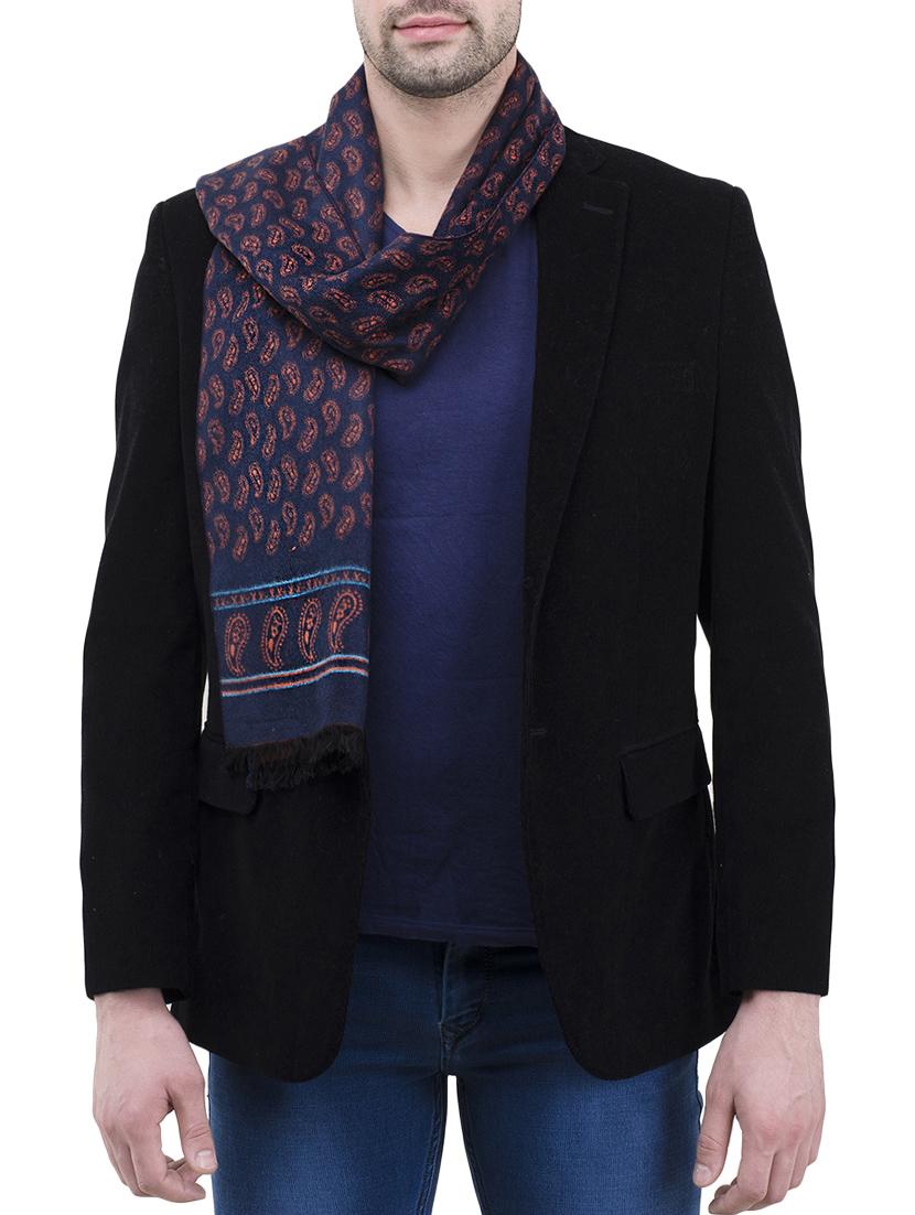 blue viscose muffler - 14424744 -  Zoom Image - 0