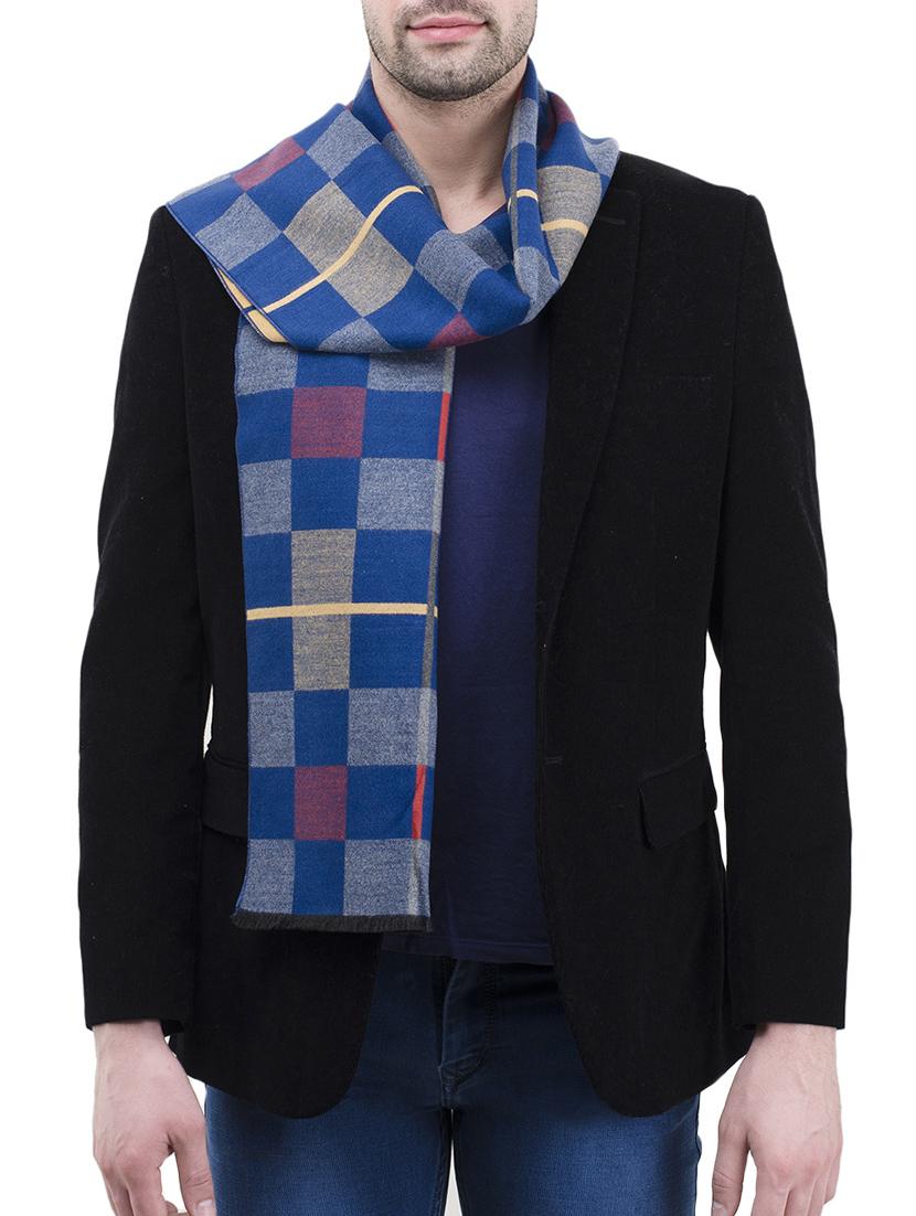 blue viscose muffler - 14424745 -  Zoom Image - 0