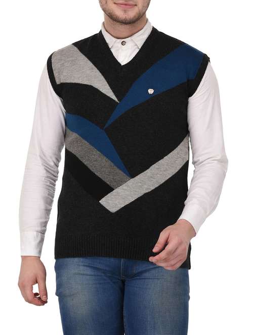 black acrylic pullover - 14425126 - Standard Image - 0