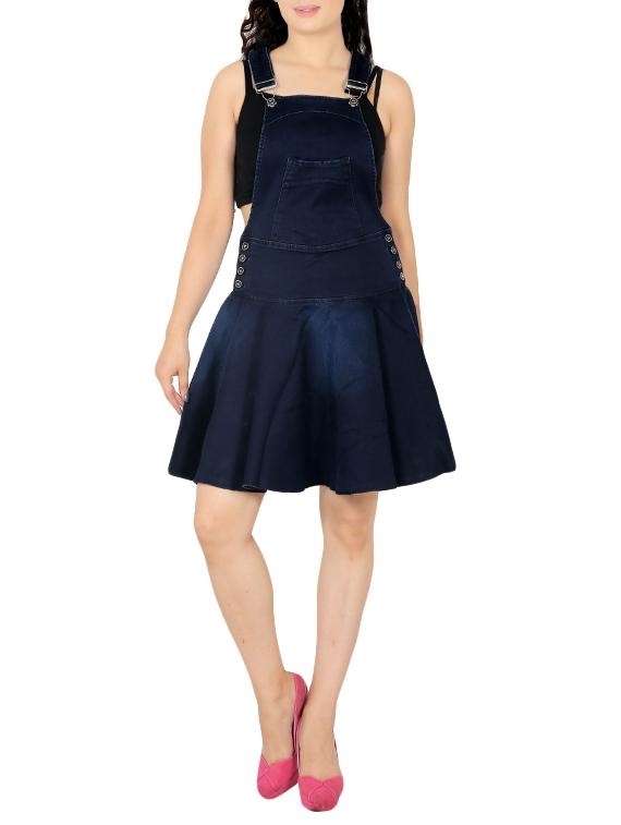 dark blue denim dungree - 14432304 -  Zoom Image - 0