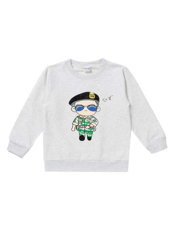 grey wool sweatshirt