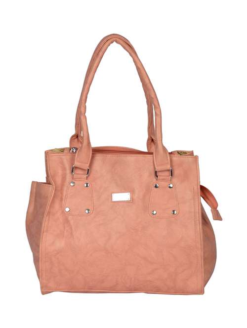 pink leatherette regular handbag - 14433630 -  Standard Image - 0