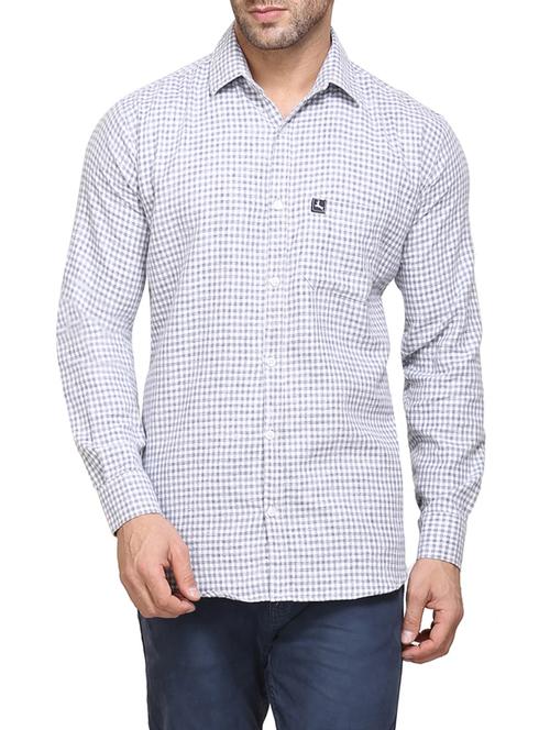 white cotton casual shirt - 14435309 - Standard Image - 0