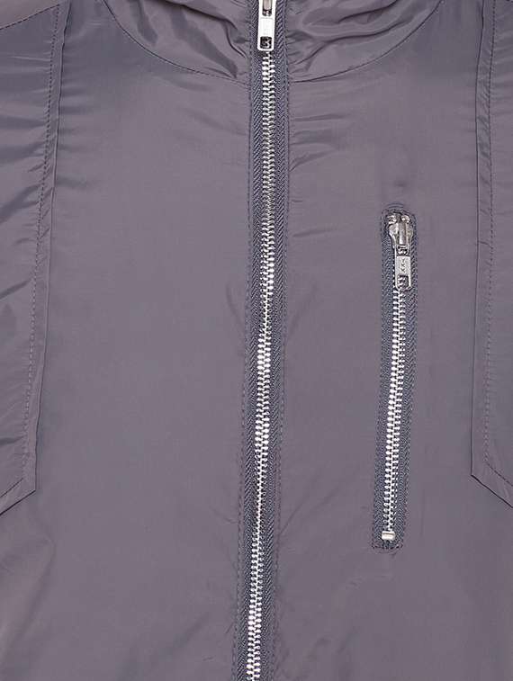 grey polyester casual jacket - 14436812 -  Standard Image - 3