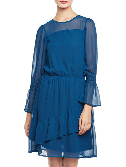blue blouson dress - 14438371 -  Standard Image - 0