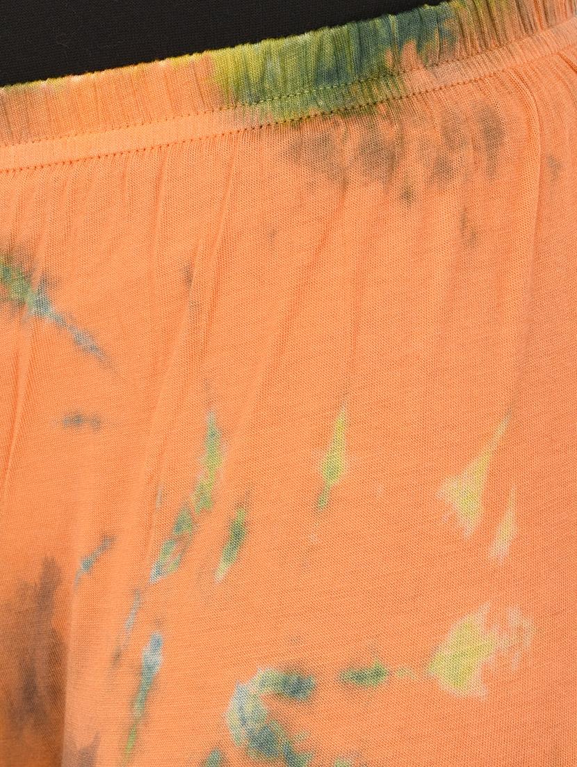 orange printed legging - 14439841 - Standard Image - 3