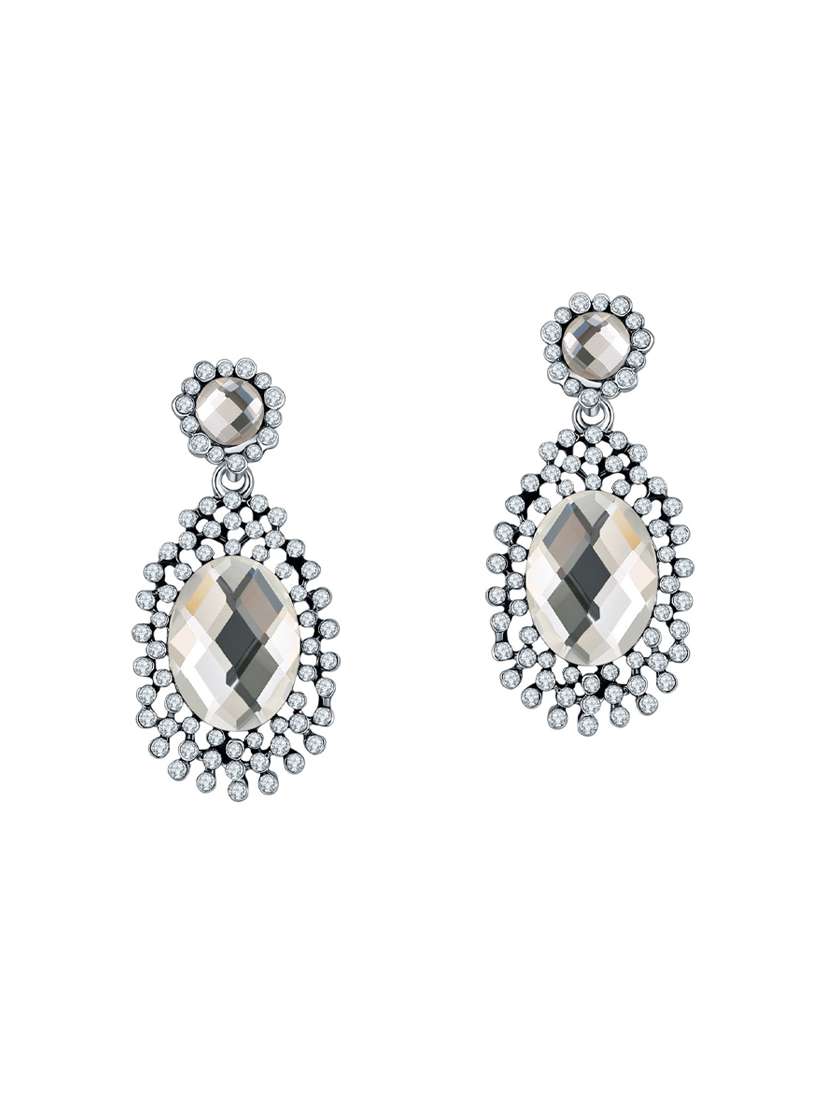 silver  drop earrings