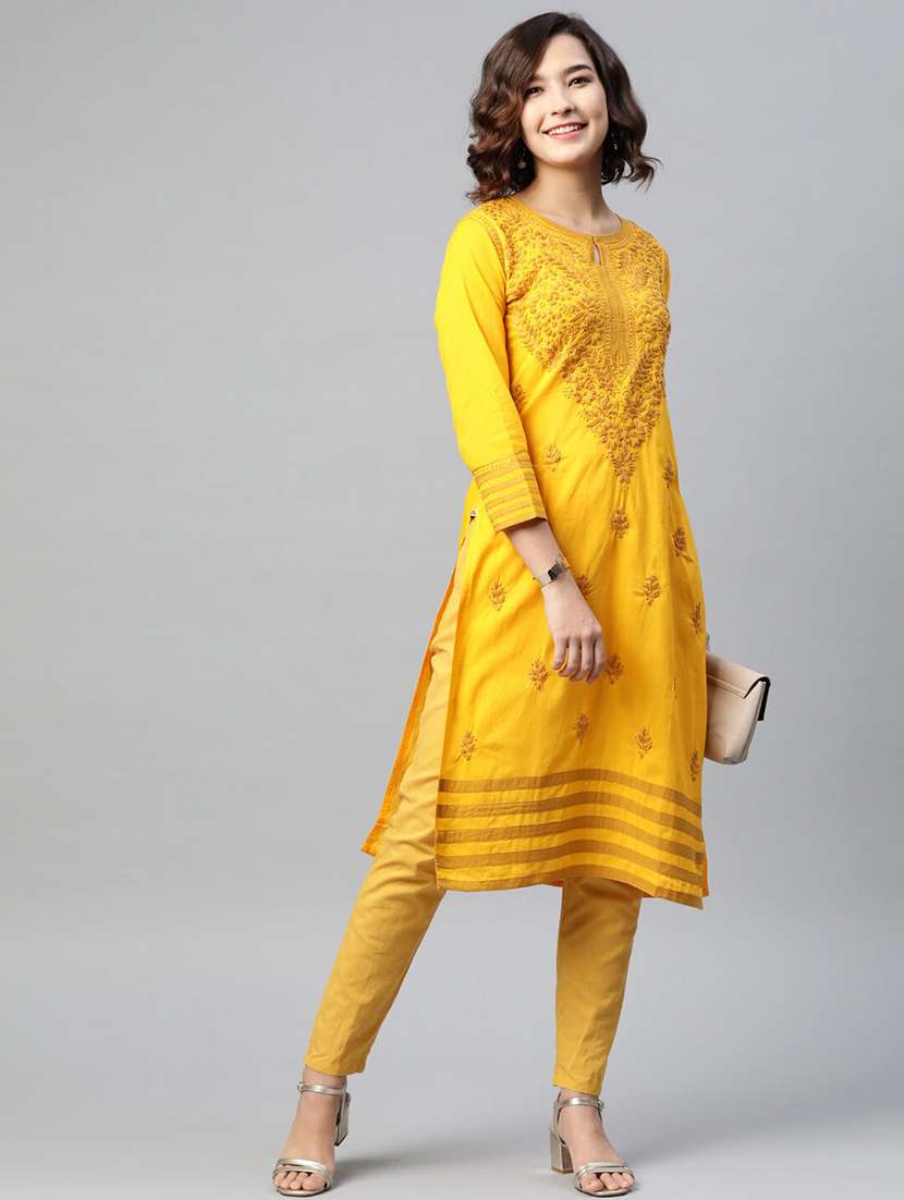women's straight kurta - 14445588 -  Standard Image - 3