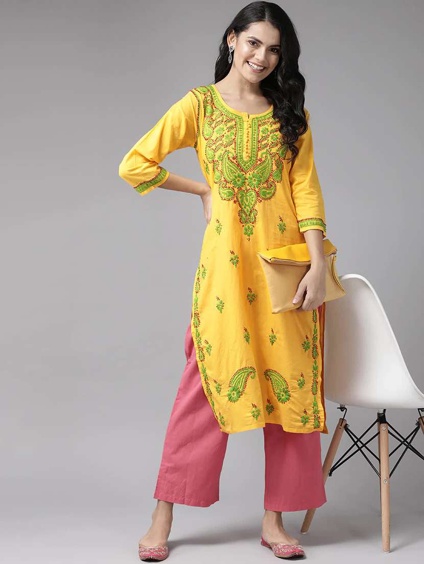 women's straight kurta - 14445590 -  Standard Image - 3