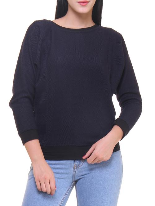 dark blue woolen  pullover - 14447886 -  Standard Image - 0