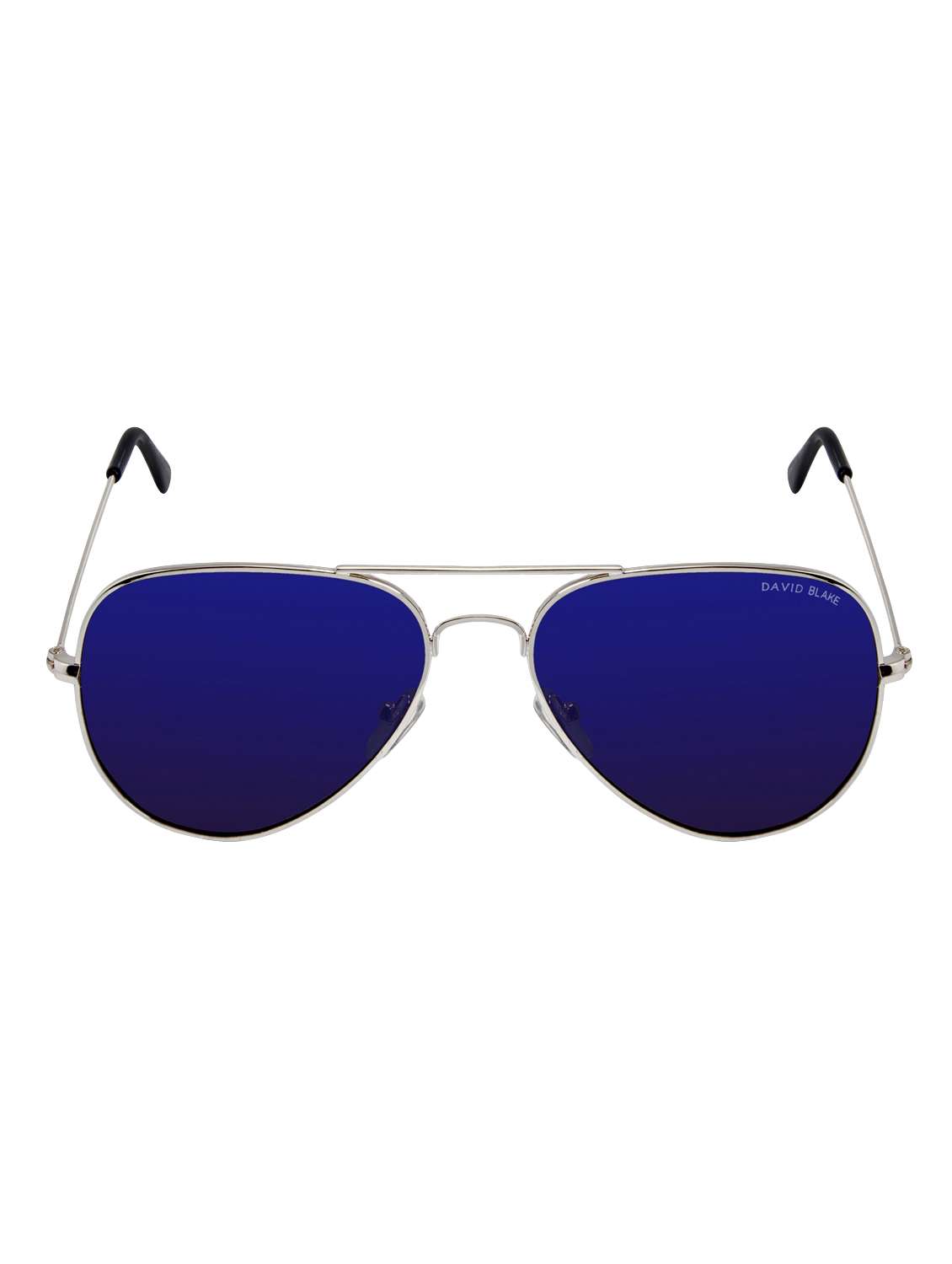 david blake blue aviator mirrored uv protection sunglass
