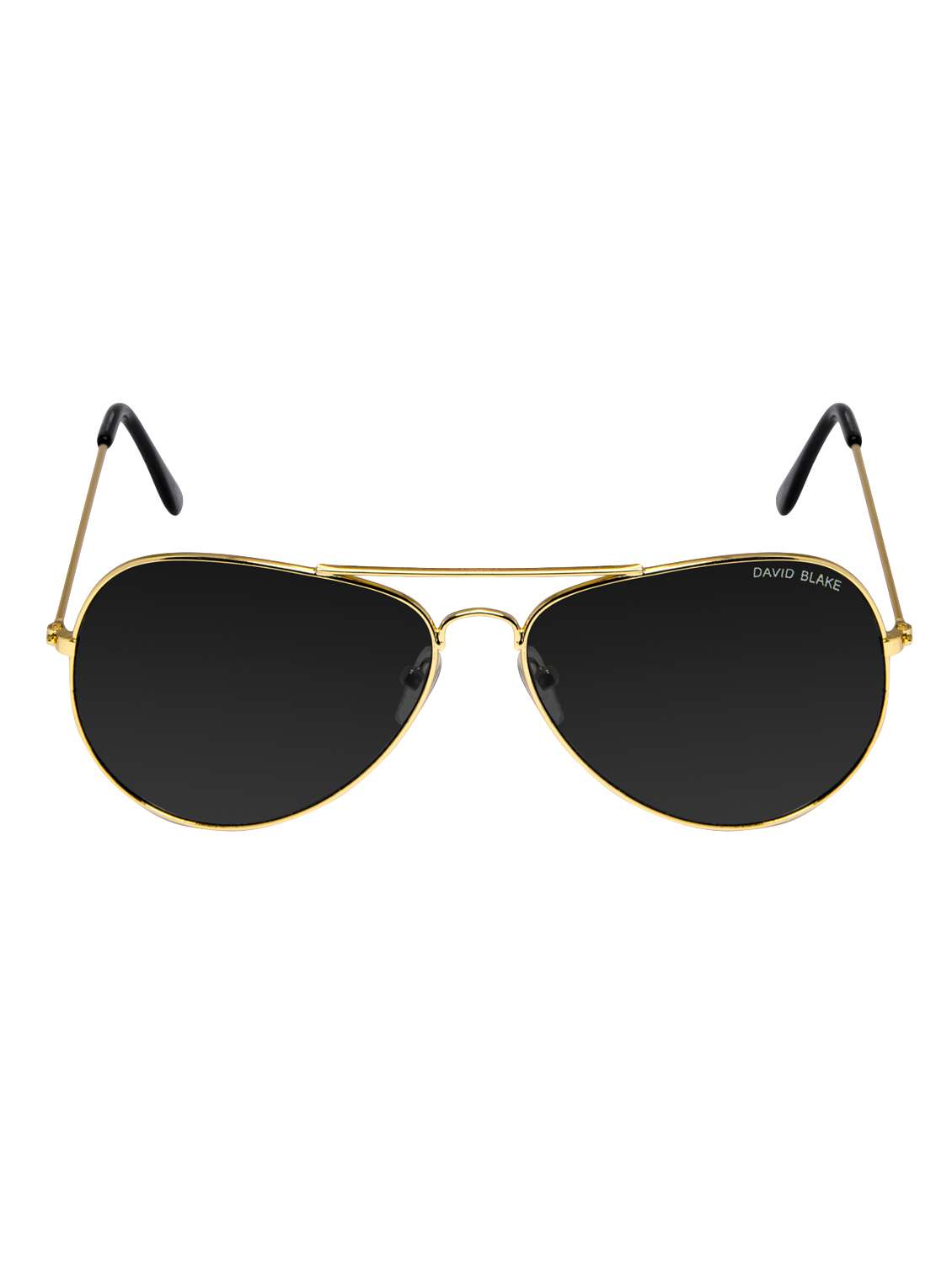 david blake black aviator uv protection sunglass