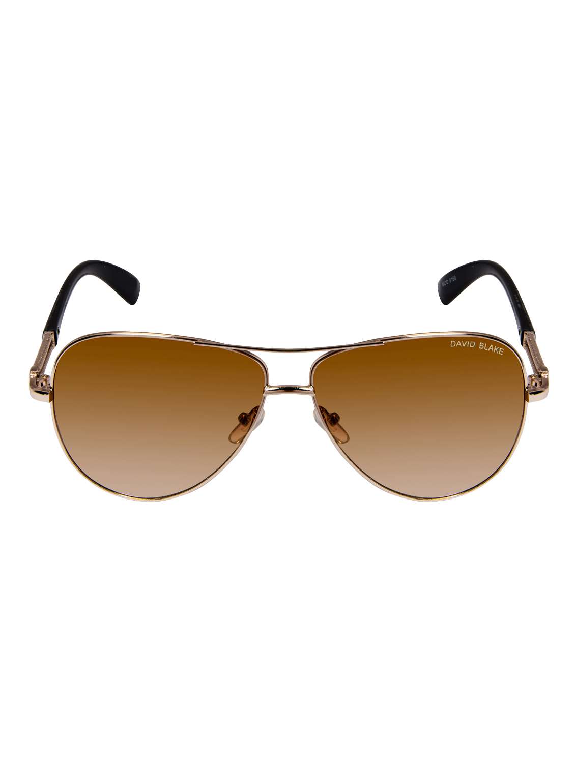 david blake brown aviator uv protection gradient sunglass