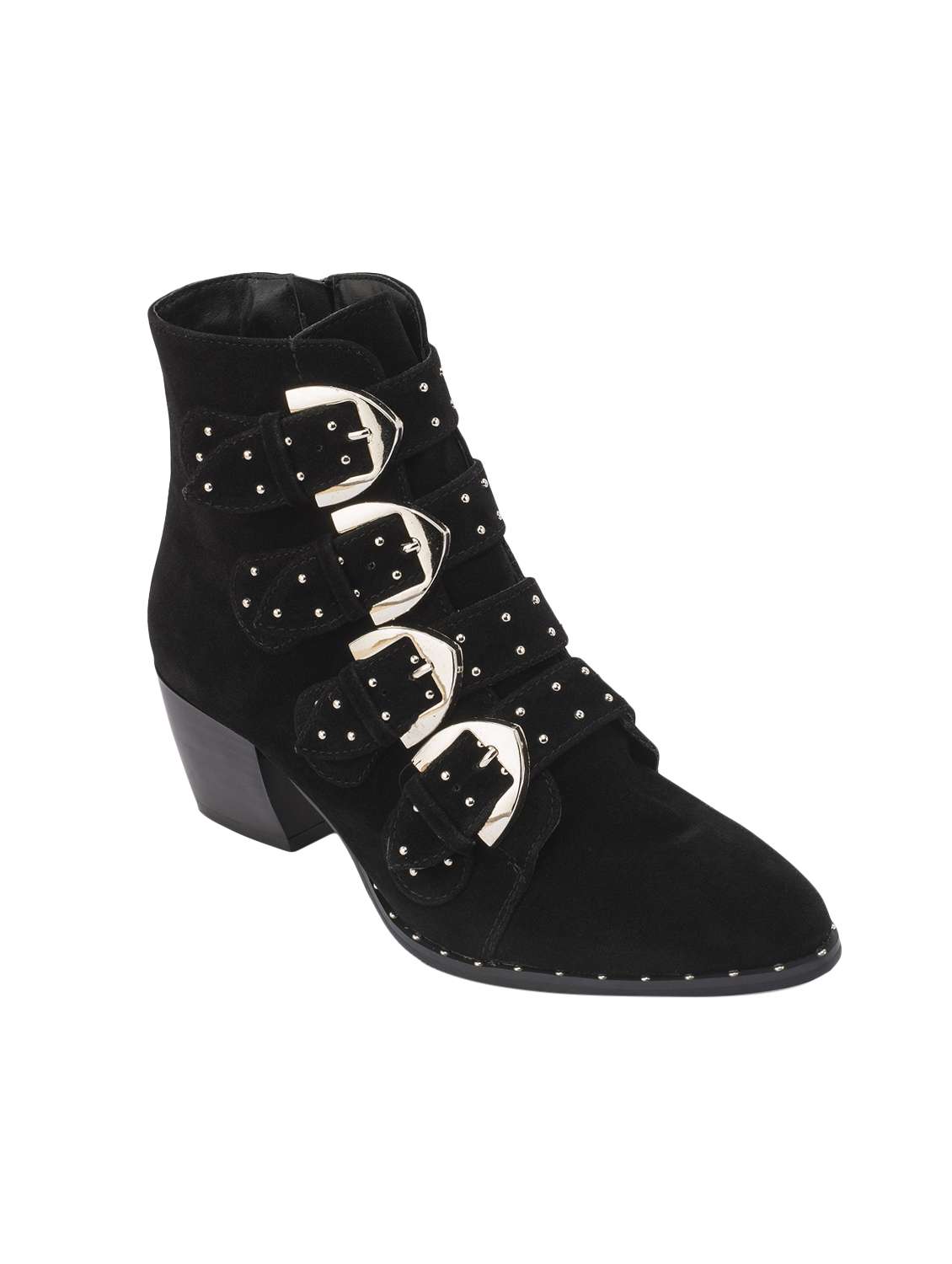 black suede ankle boot - 14448321 - Zoom Image - 0