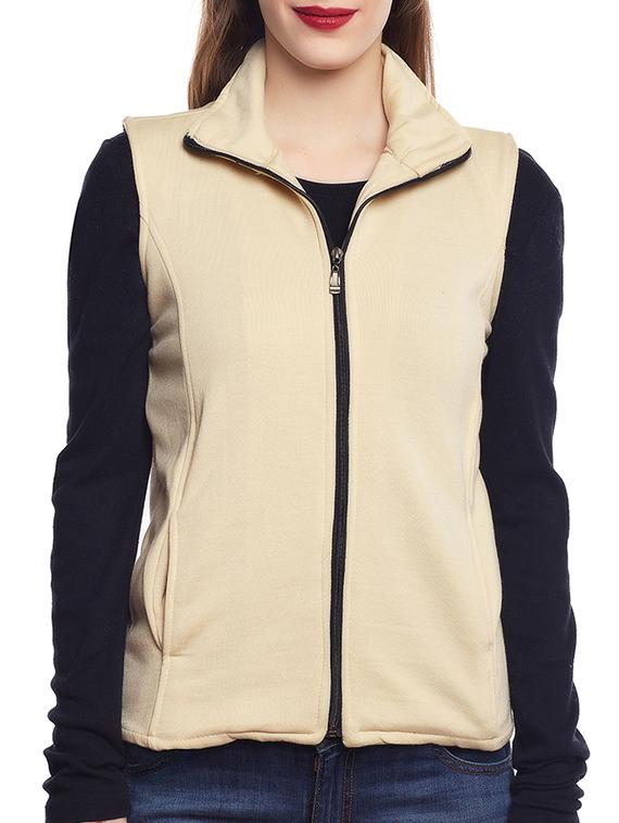 belle fille beige fleece jacket