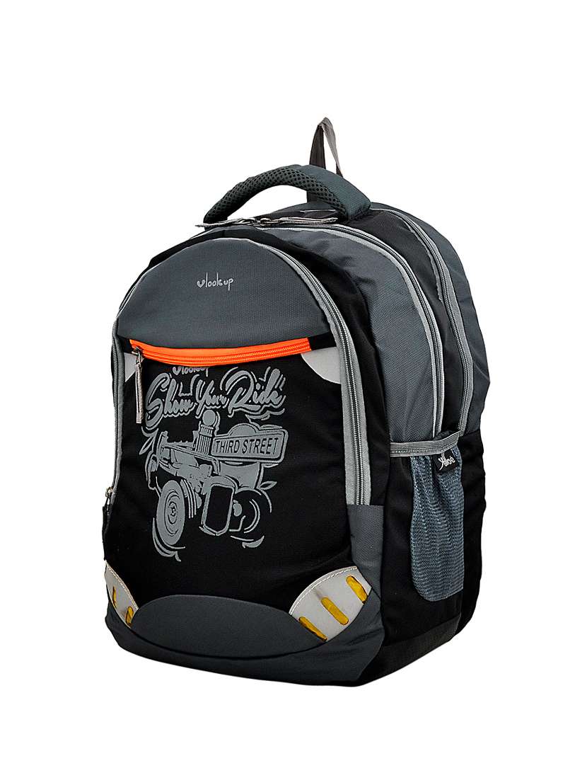 black polyester backpack - 14449791 - Standard Image - 3