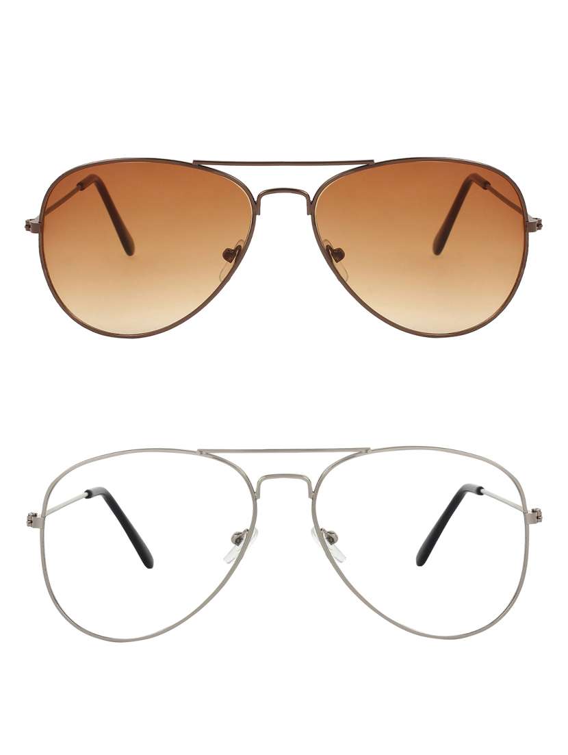 zyaden full rim aviator sunglasses set of 2