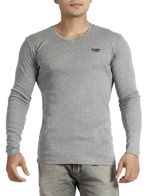 grey cotton t-shirt - 14453148 - Standard Image - 0