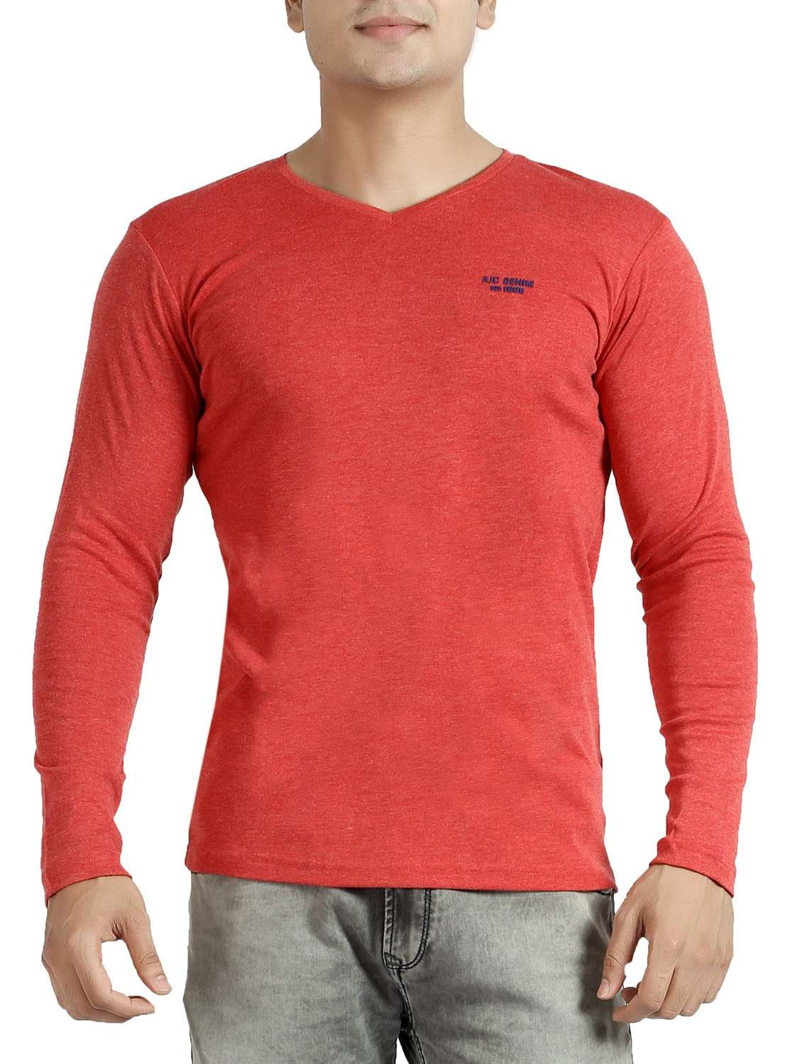 men solids long sleeves t-shirts