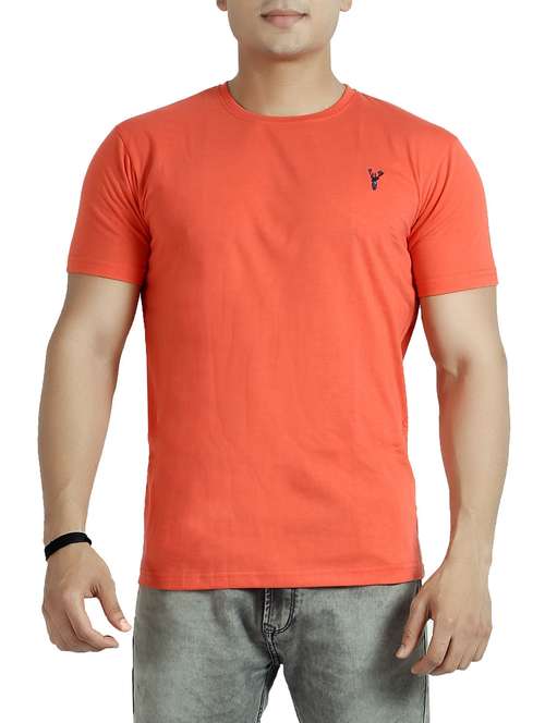 peach cotton t-shirt - 14453163 -  Standard Image - 0