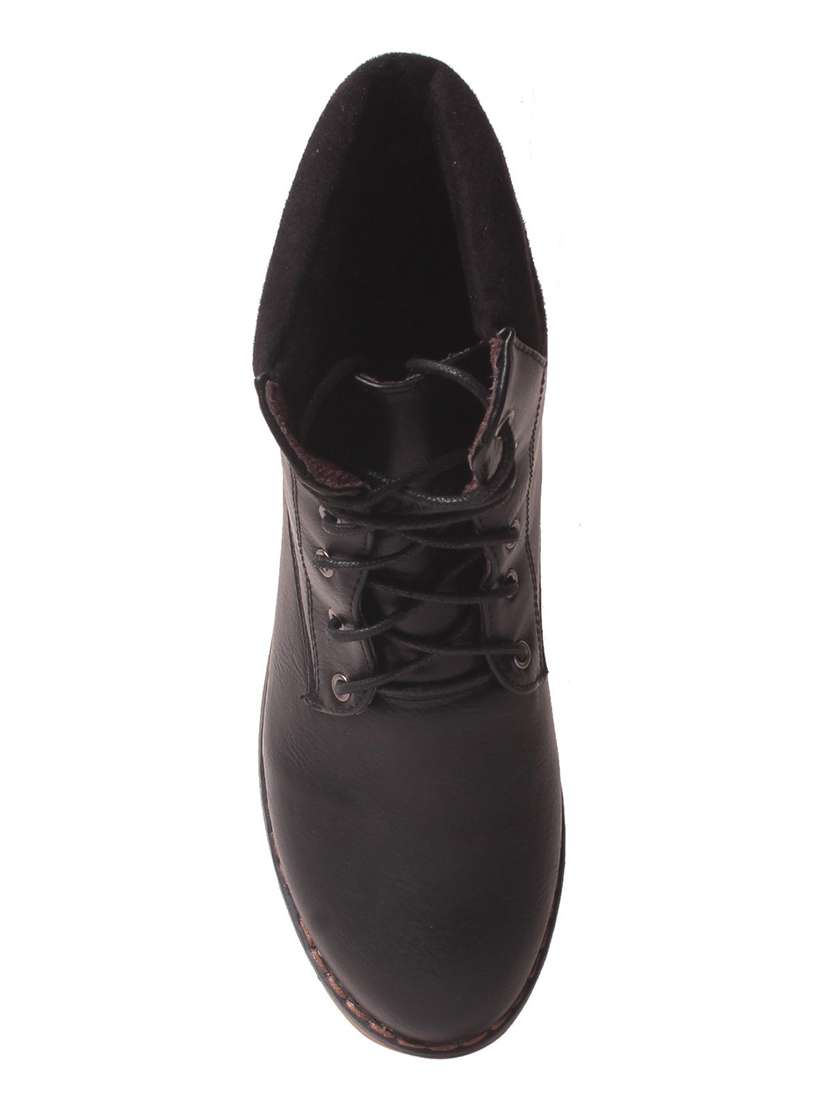 black  faux leather ankle  boot - 14457053 -  Standard Image - 3