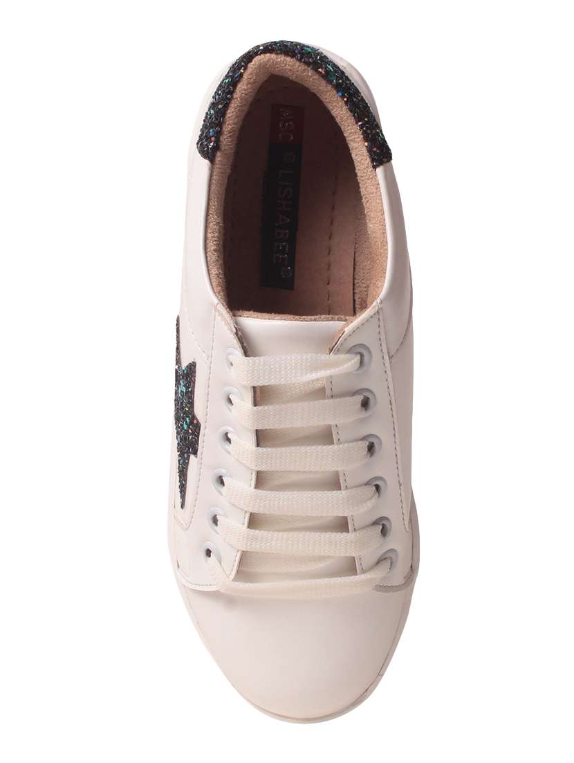 white lace-up sneaker - 14457062 - Standard Image - 3