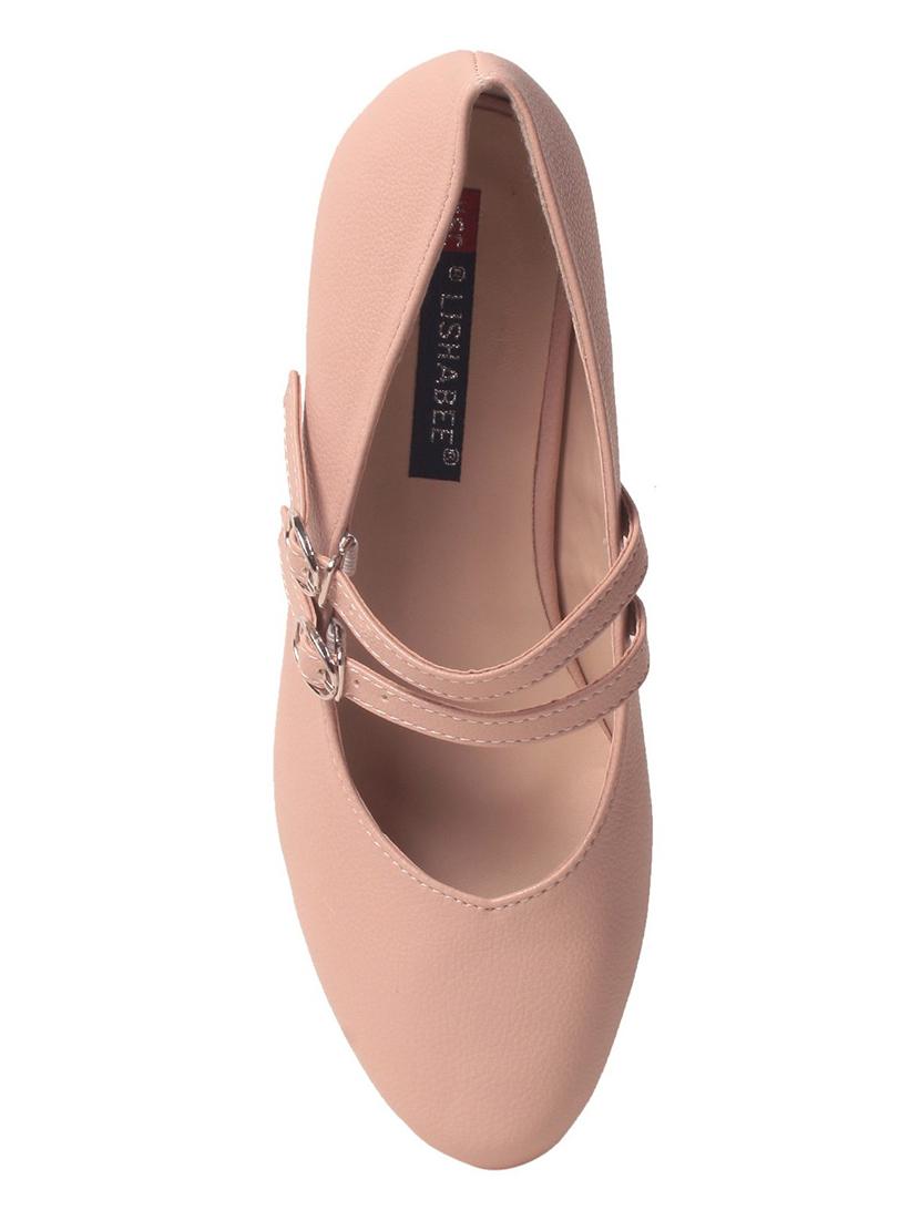 pink faux leather slip on formal shoes - 14457144 - Standard Image - 3