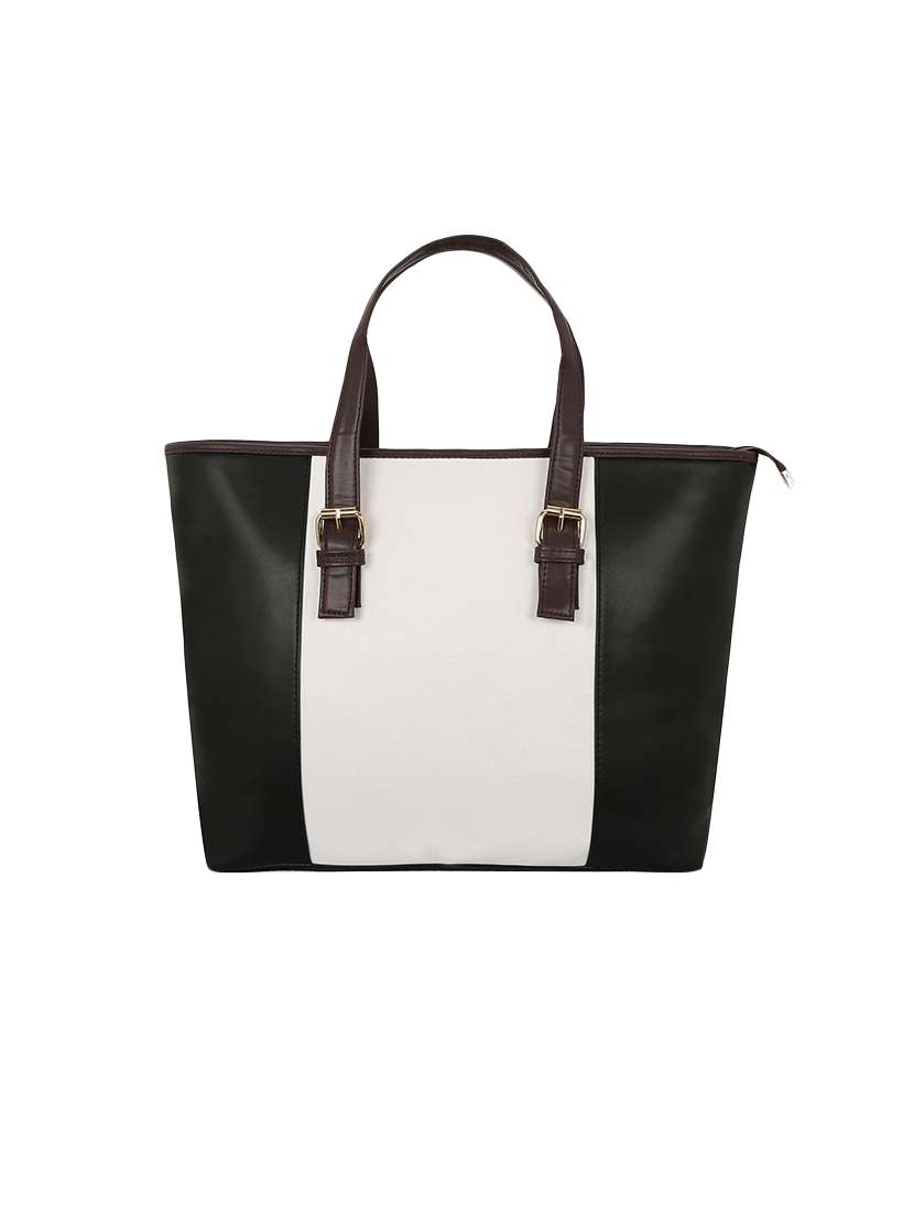 black leatherette handbag - 14467957 - Zoom Image - 0