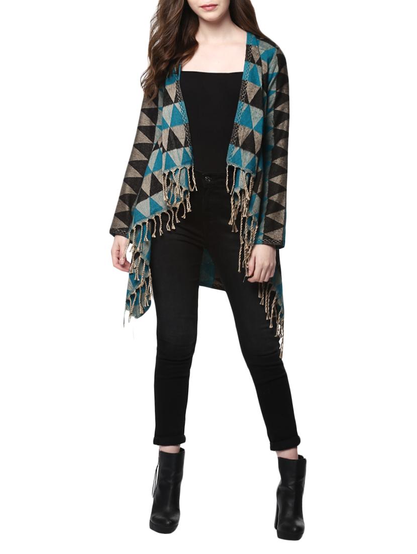 multicolored printed shrug - 14470311 -  Zoom Image - 0