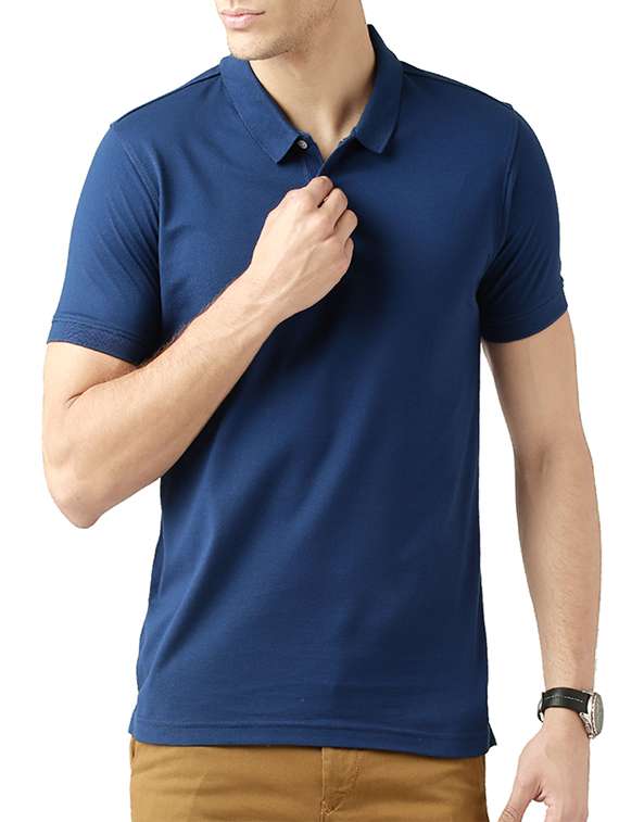 blue polyester tshirt - 14471170 -  Zoom Image - 0