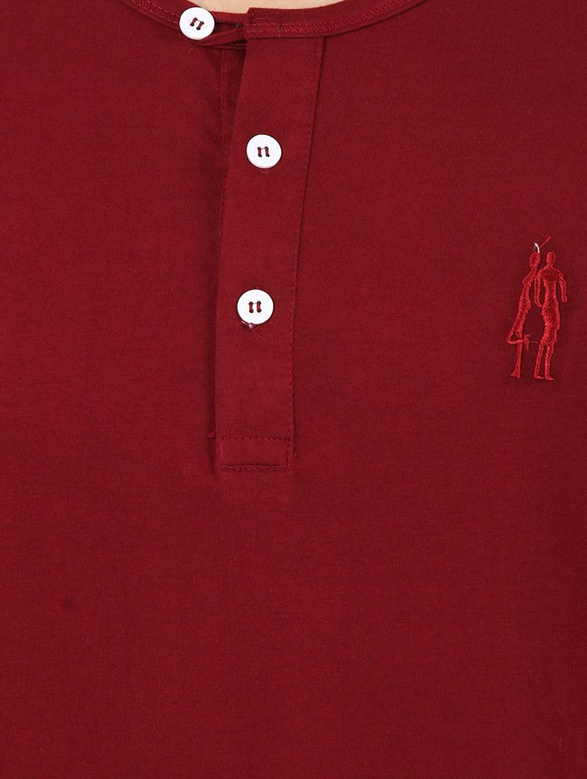 maroon cotton t-shirt - 14474316 - Standard Image - 3