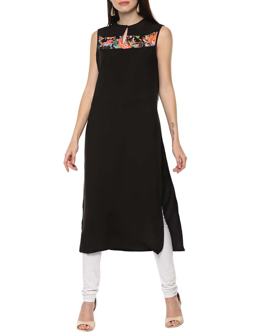 key hole straight kurta