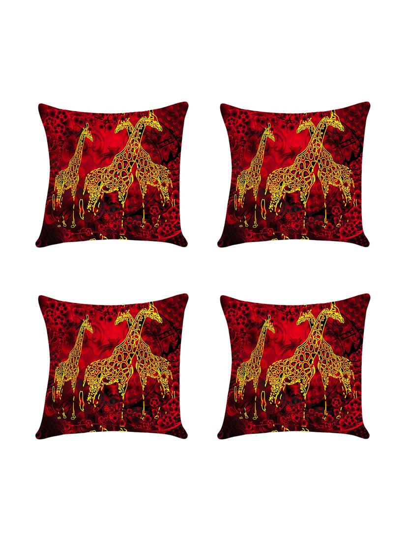 set of 4 digital printed cushion cover by ambbi collections - 14476015 -  Zoom Image - 0
