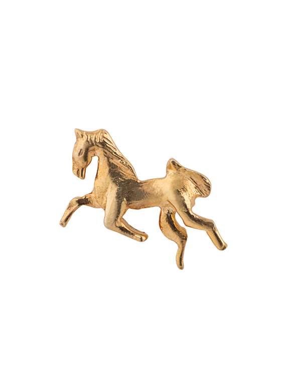 24k gold plated metal brooch