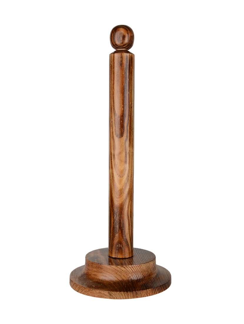 wooden kitchen roll holder