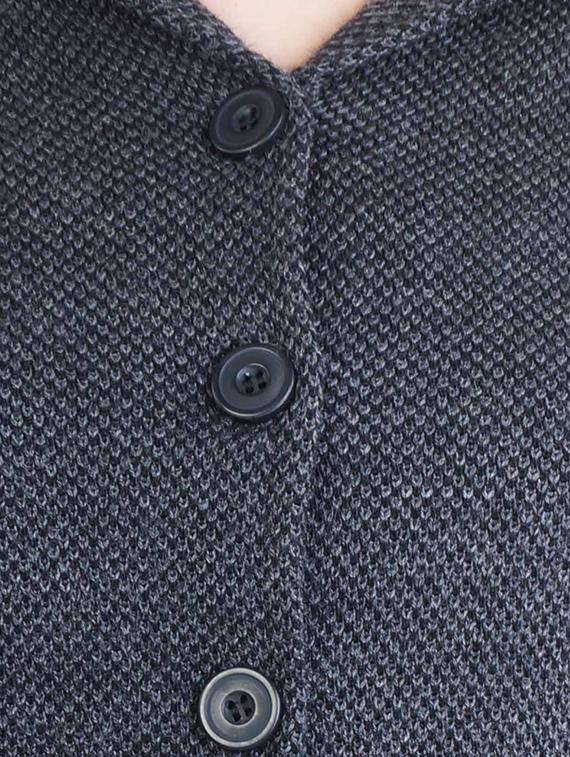 grey self design full sleeves coatigan - 14491246 - Standard Image - 3