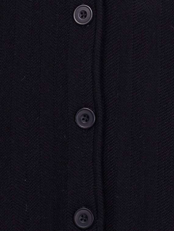 blue self design full sleeves coatigan - 14491262 -  Standard Image - 3