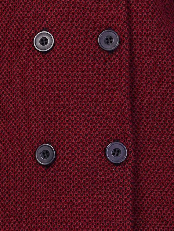 maroon self design full sleeves coatigan - 14491334 - Standard Image - 3