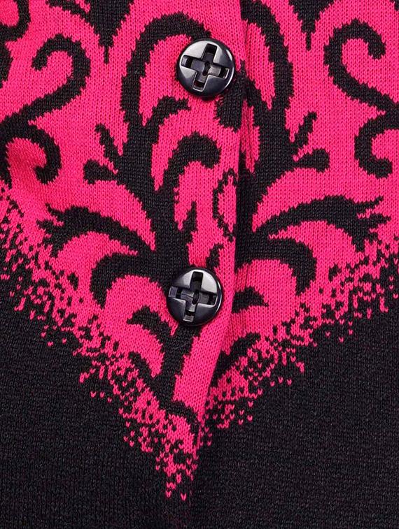 women pink self design coatigan - 14491442 - Standard Image - 3